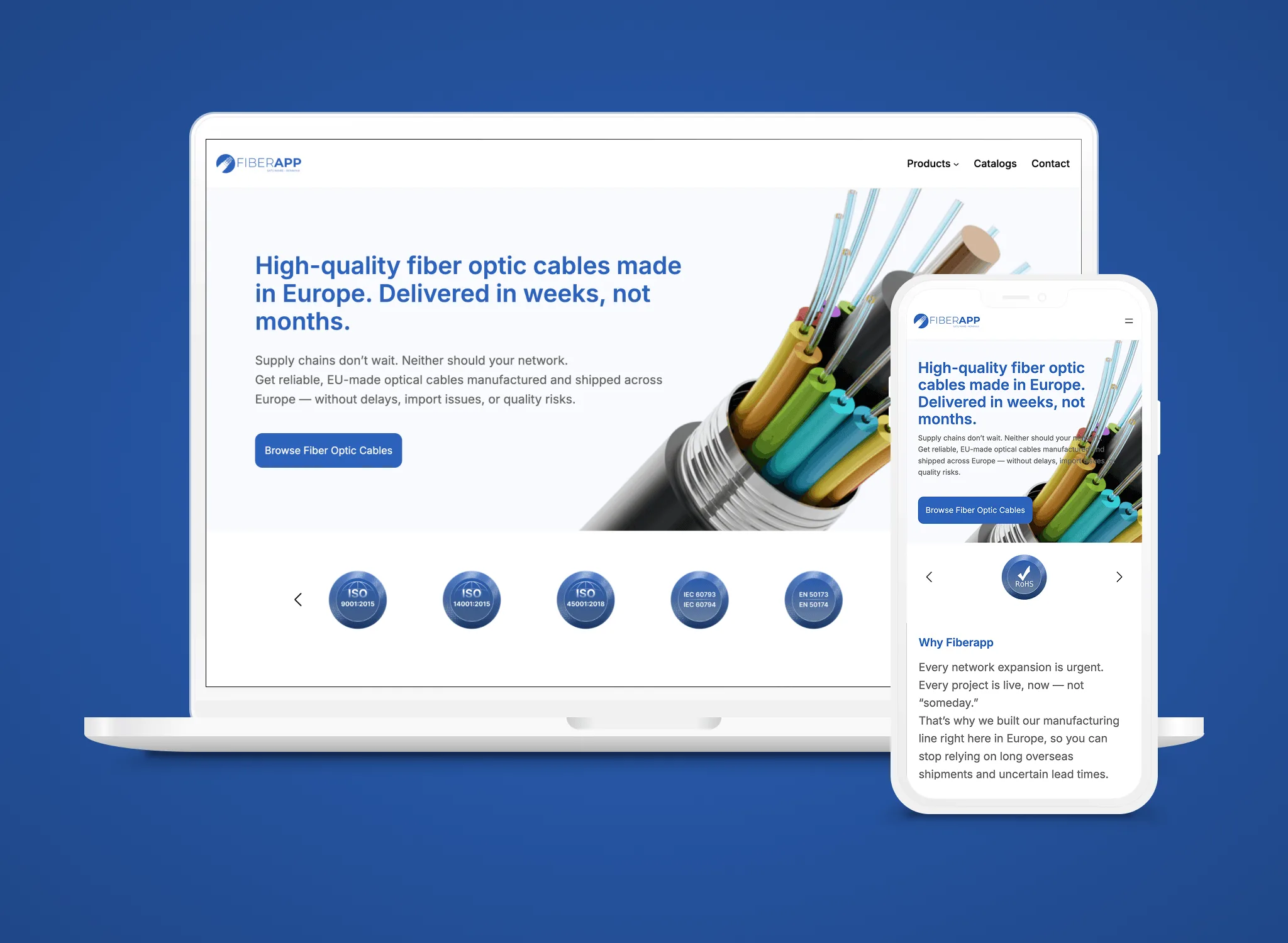 Fiberapp SaaS web application UX/UI design — product design by AK Visuals
