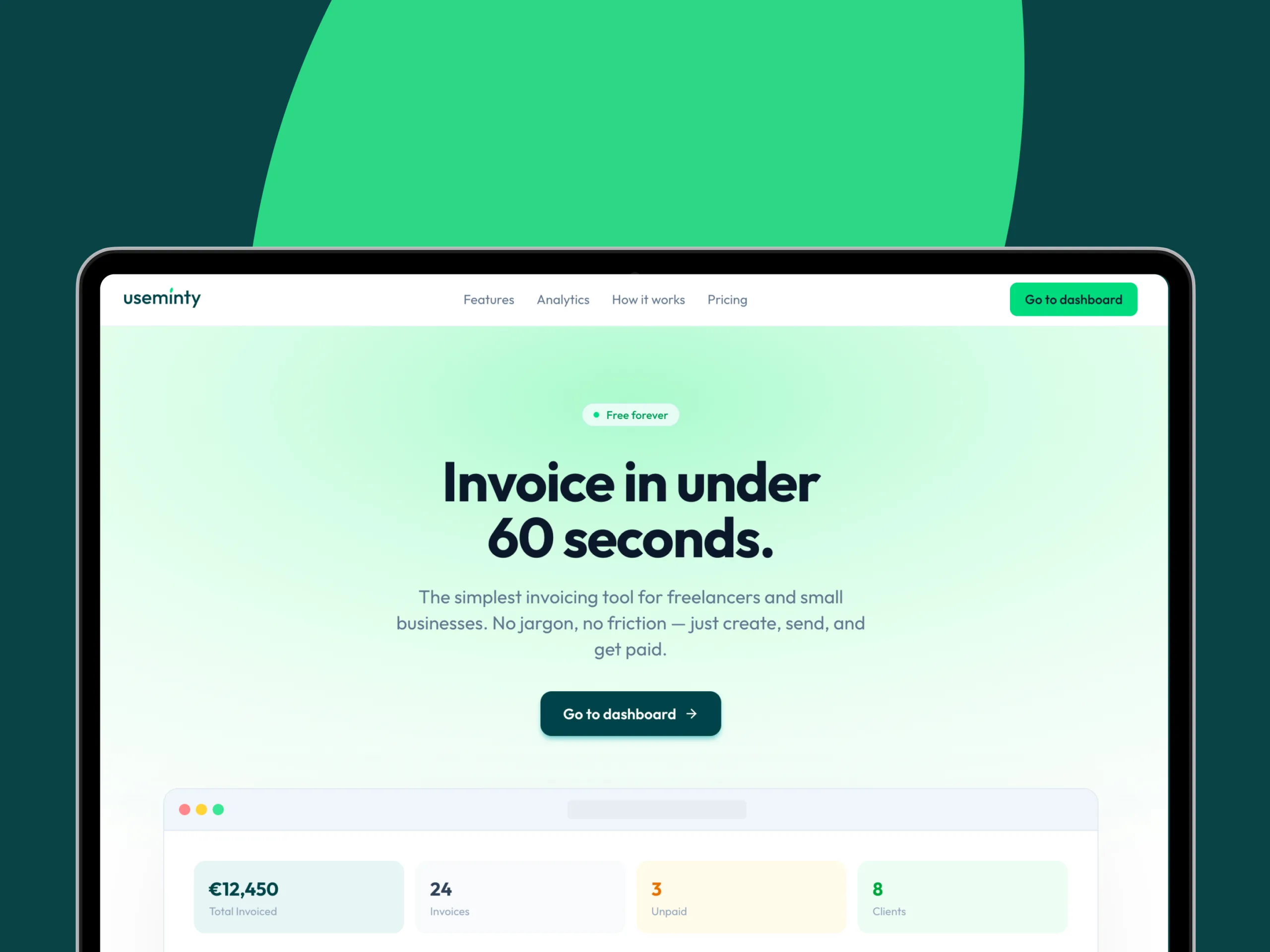 Useminty full-service product design and development by AK Visuals